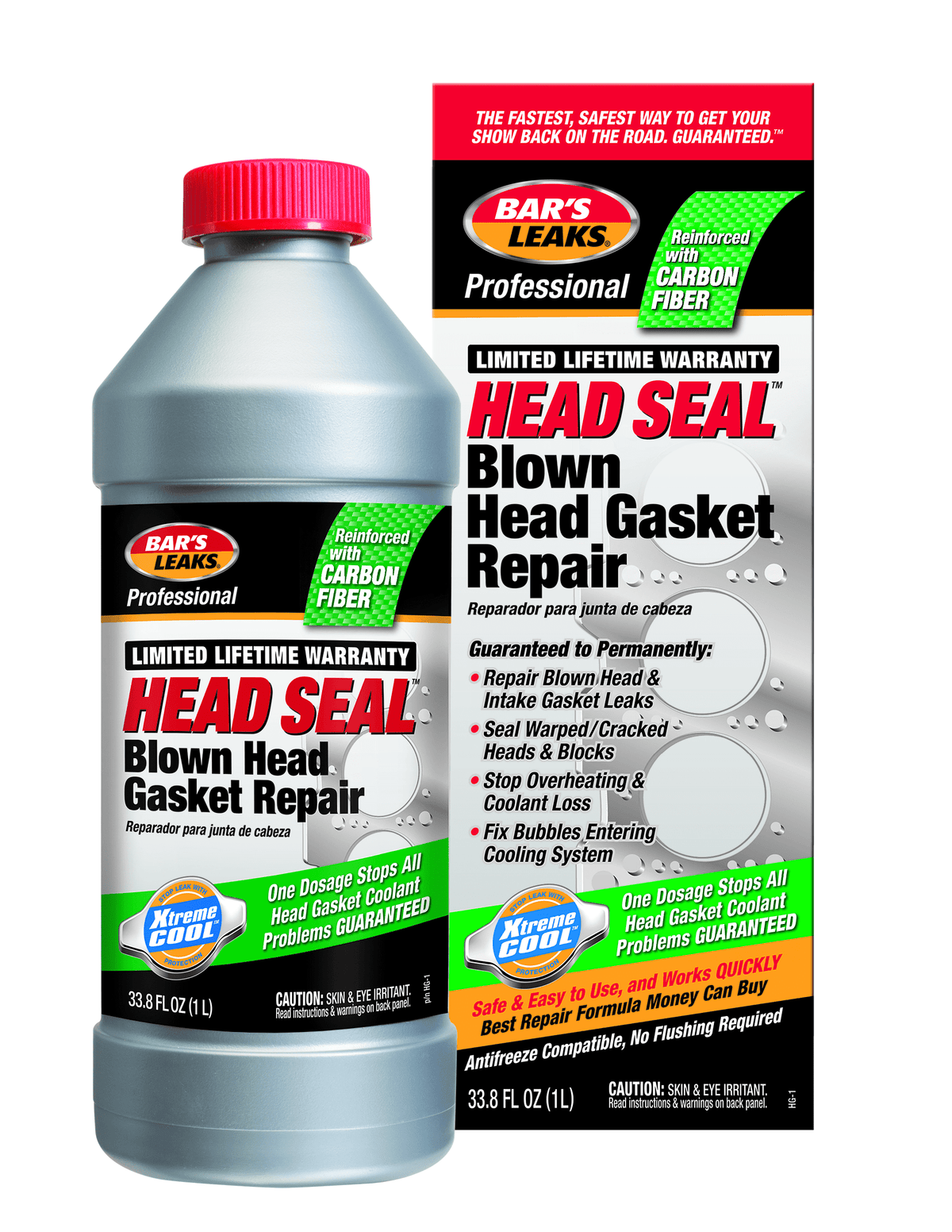 Bar's Leaks Head Seal Blown Head Gasket Repair, Automotive Additive, 33.8 oz