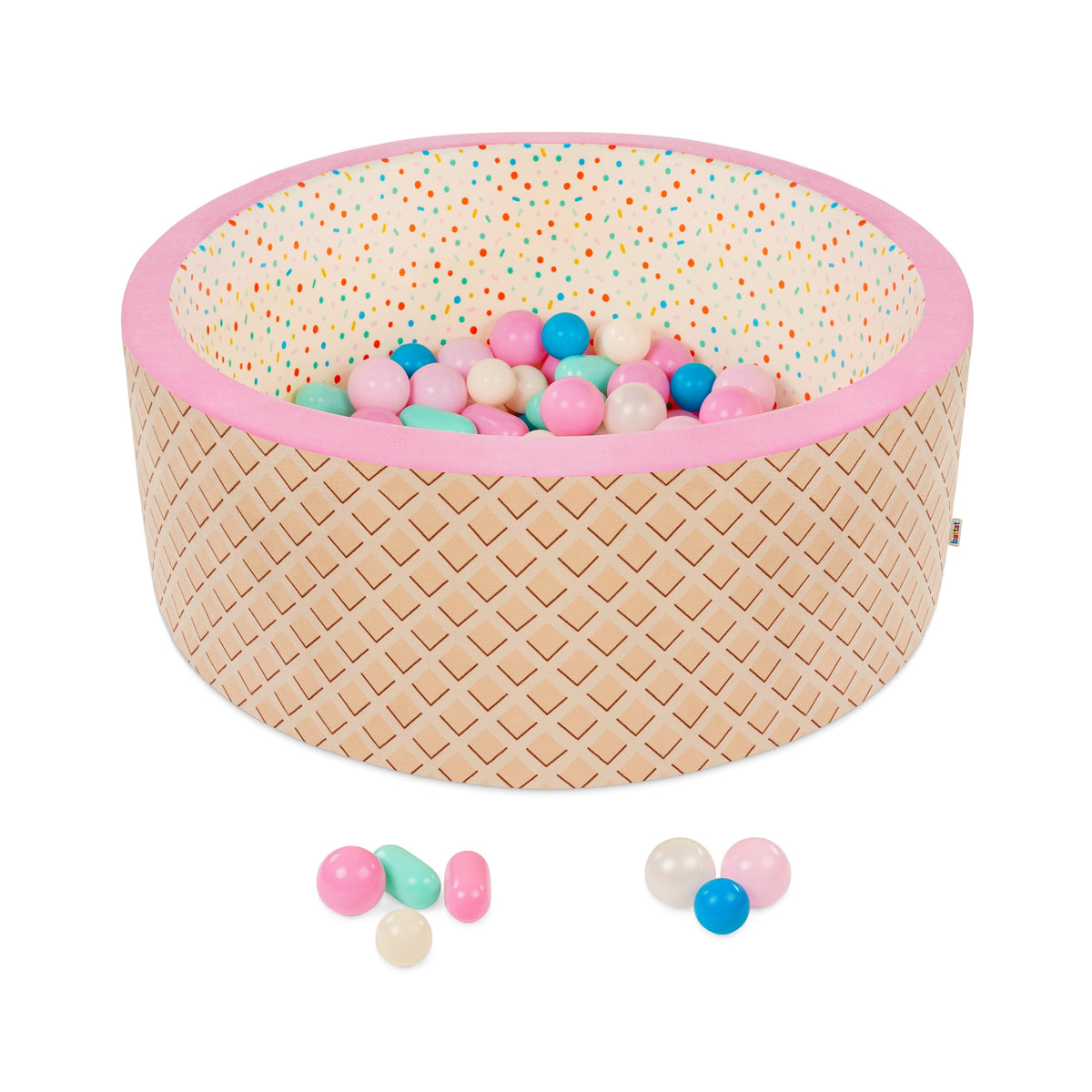 Battat Hop in Foam Ball Pit with with 65+ Balls and Washable Cover, Toddler and Preschool Indoor Toy