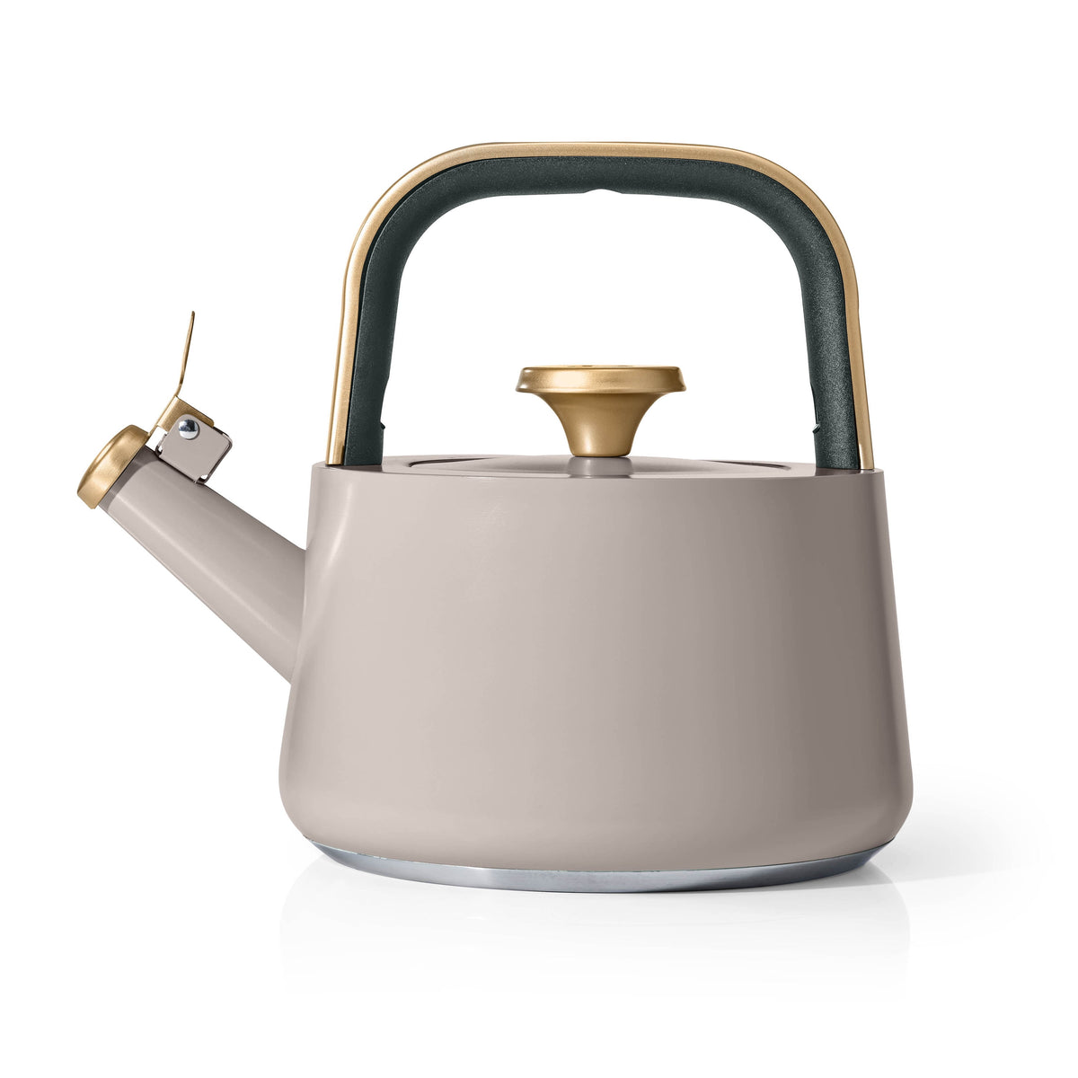 Beautiful by Drew Barrymore 1.8 L Ceramic-Coated Stovetop Tea Kettle, Rose
