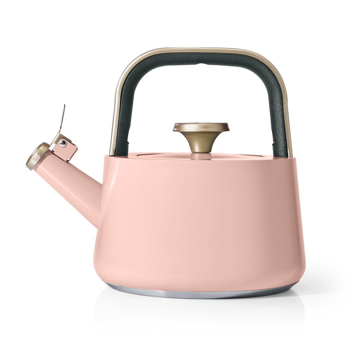 Beautiful by Drew Barrymore 1.8 L Ceramic-Coated Stovetop Tea Kettle, Rose