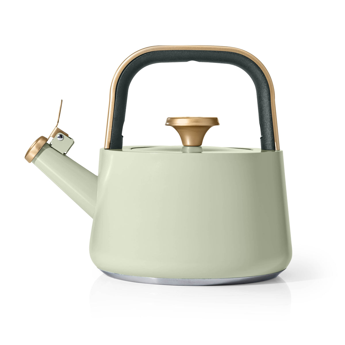Beautiful by Drew Barrymore 1.8 L Ceramic-Coated Stovetop Tea Kettle, Rose