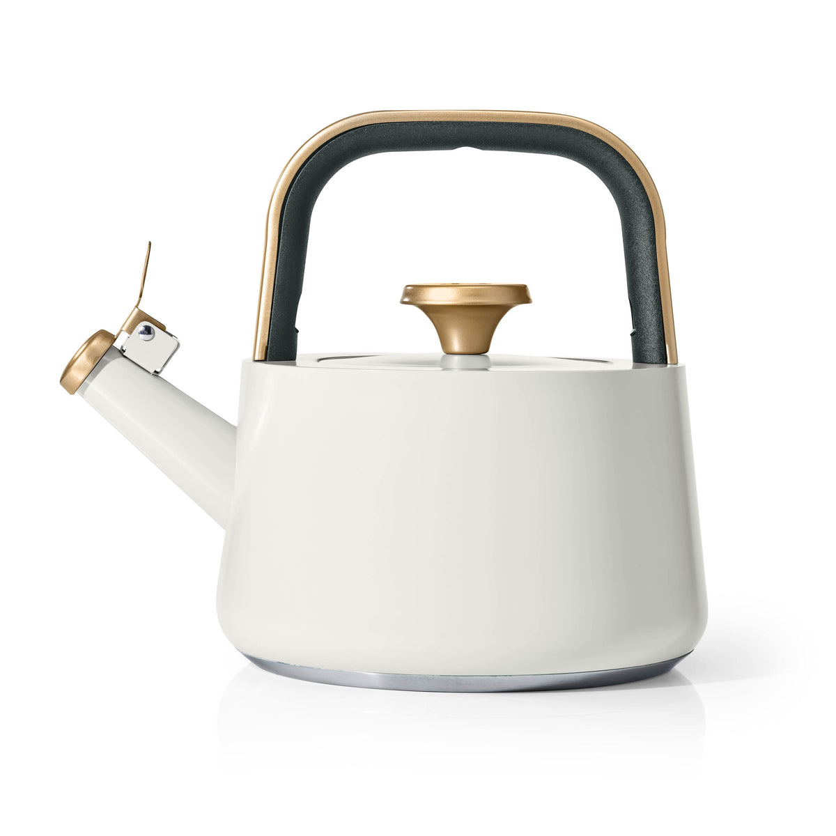 Beautiful by Drew Barrymore 1.8 L Ceramic-Coated Stovetop Tea Kettle, Rose