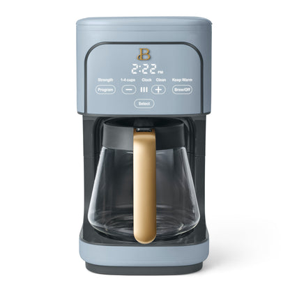 Beautiful by Drew Barrymore 12-Cup Programmable Coffee Maker, White Icing