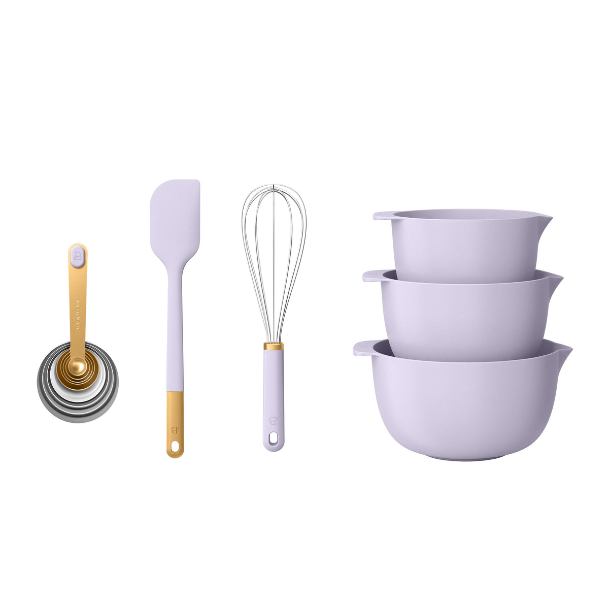 Beautiful by Drew Barrymore Mix & Measure Set, 14-Piece, Porcini Taupe