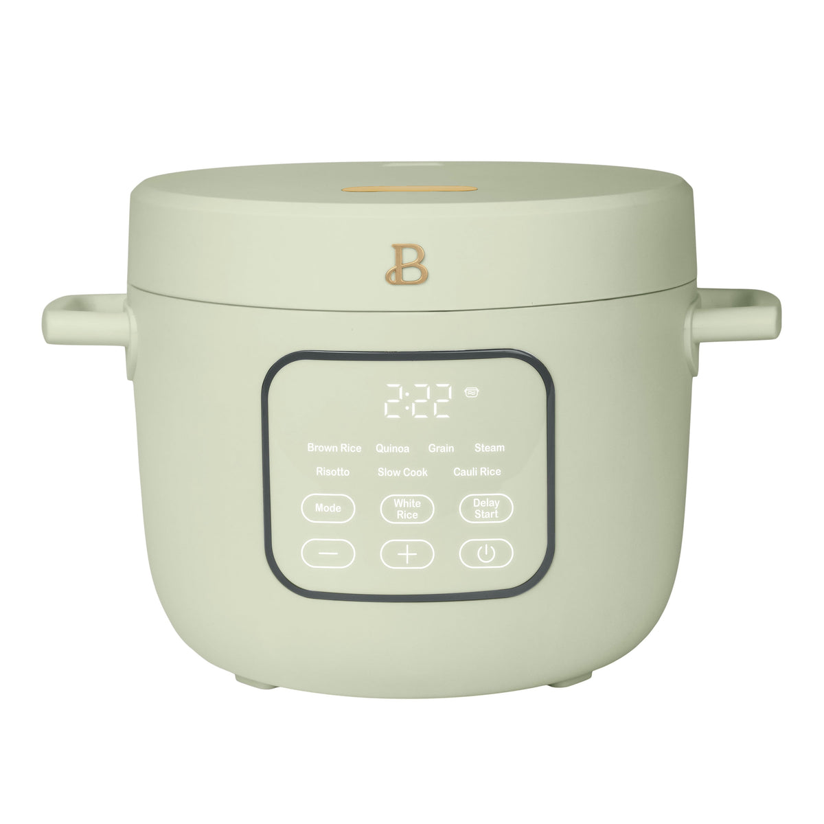 Beautiful 14-Cup Cooked, 6-Cups Uncooked Electric Rice and Grain Cooker, EverGood Ceramic Nonstick Coating, Black Sesame by Drew Barrymore