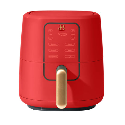 Beautiful 3 Qt Air Fryer with TurboCrisp Technology, EverGood Ceramic Nonstick Coating, White Icing by Drew Barrymore