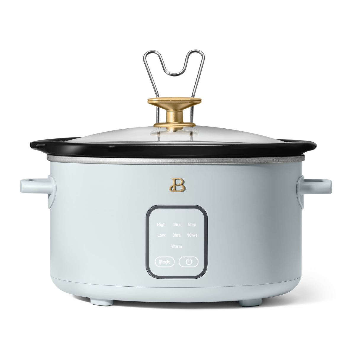 Beautiful 4Qt Slow Cooker with Touch-Activated Display, Black Sesame by Drew Barrymore