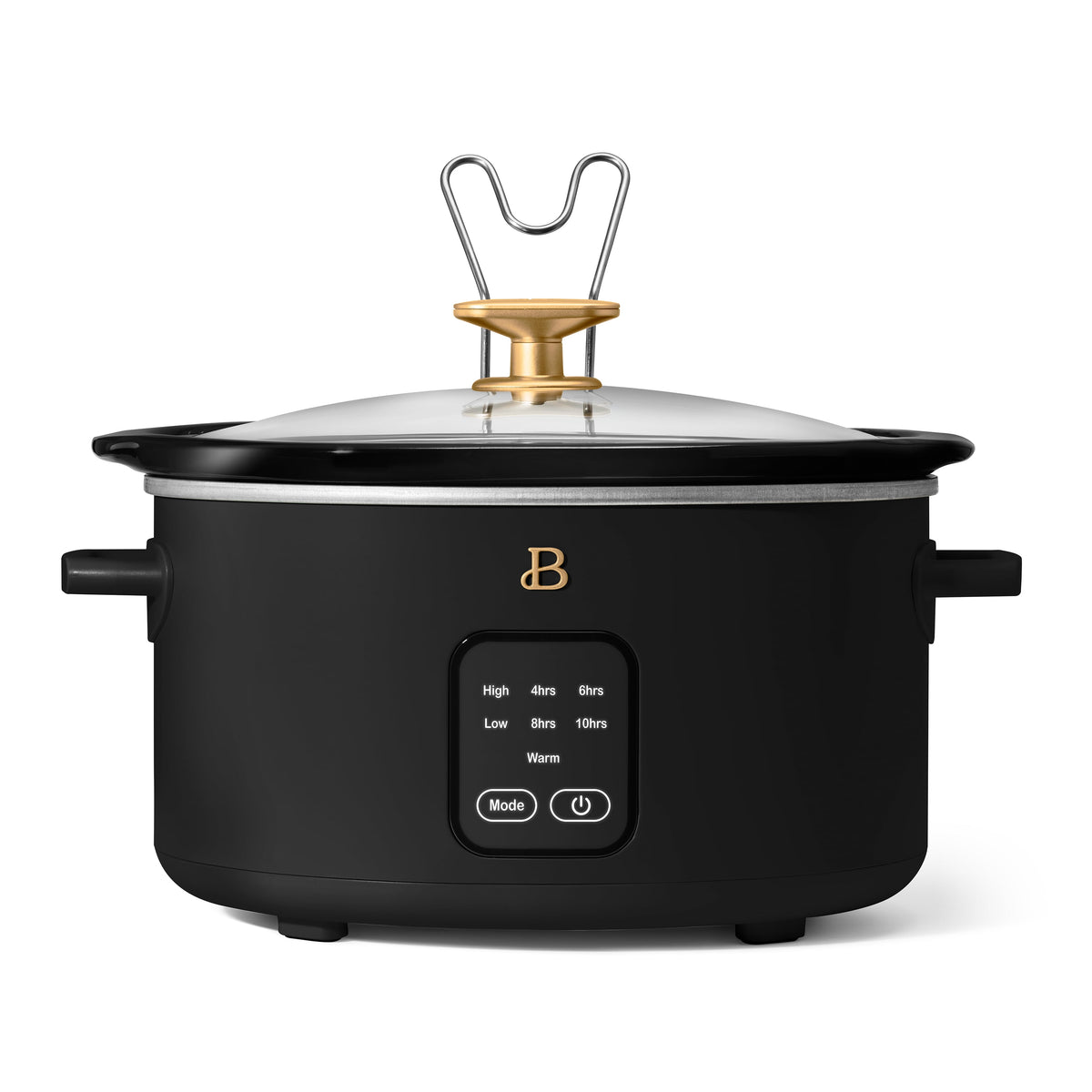 Beautiful 4Qt Slow Cooker with Touch-Activated Display, Porcini Taupe by Drew Barrymore