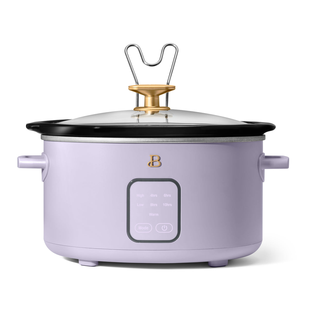 Beautiful 4Qt Slow Cooker with Touch-Activated Display, Porcini Taupe by Drew Barrymore