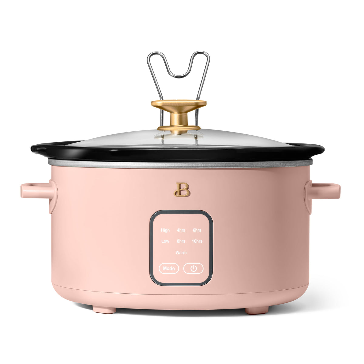 Beautiful 4Qt Slow Cooker with Touch-Activated Display, Porcini Taupe by Drew Barrymore