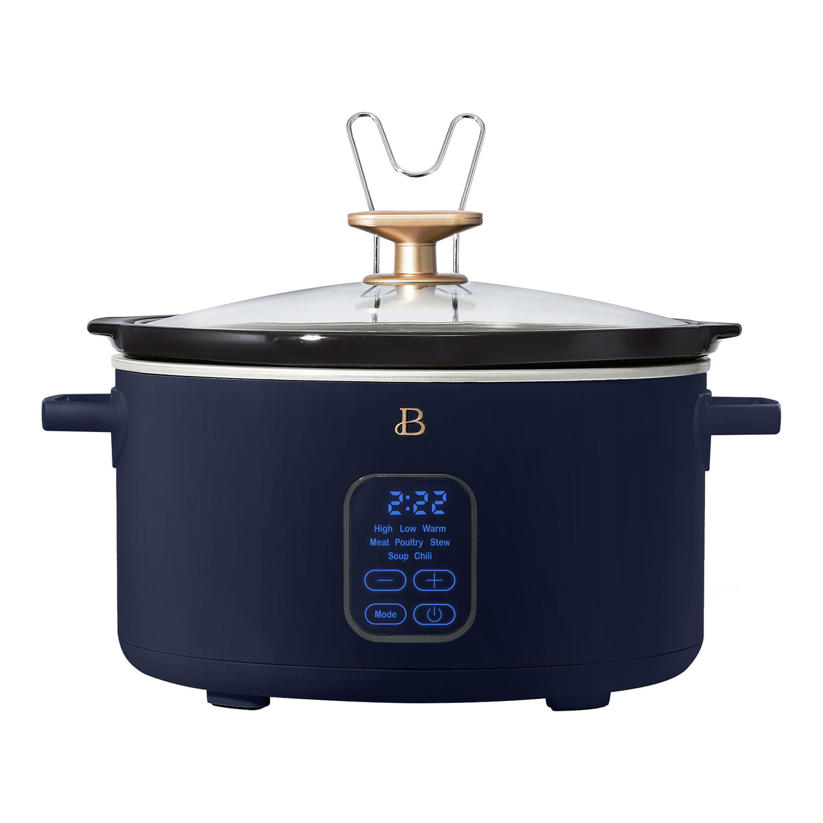 Beautiful 6 Qt Programmable Slow Cooker, White Icing by Drew Barrymore