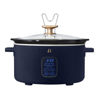 Beautiful 6 Qt Programmable Slow Cooker, White Icing by Drew Barrymore