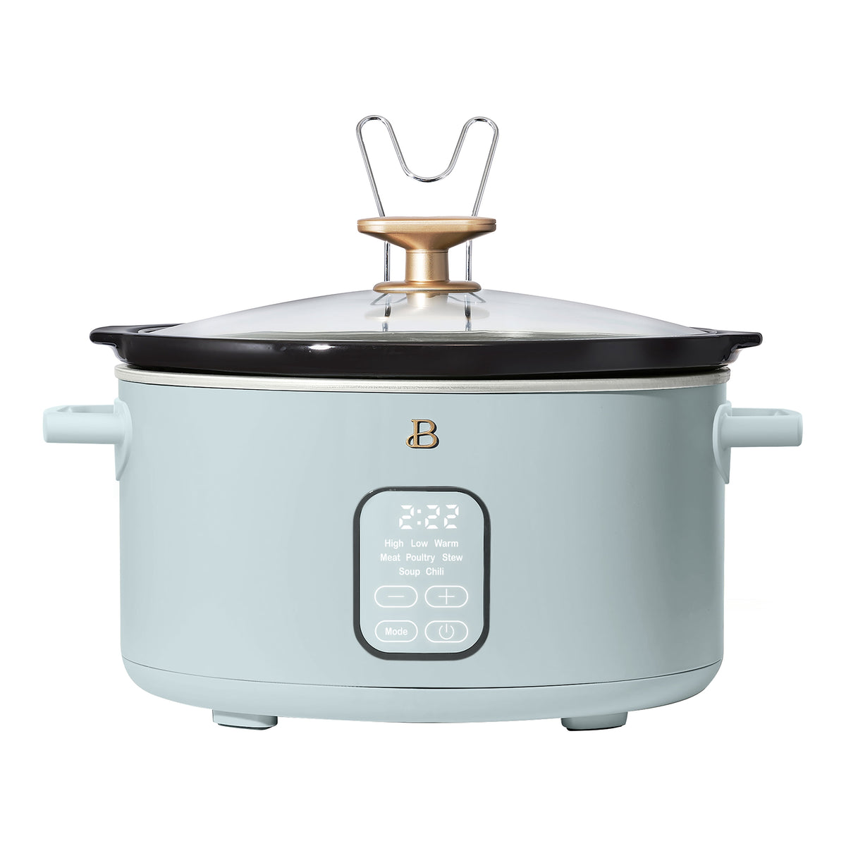 Beautiful 6 Qt Programmable Slow Cooker, Sage Green by Drew Barrymore