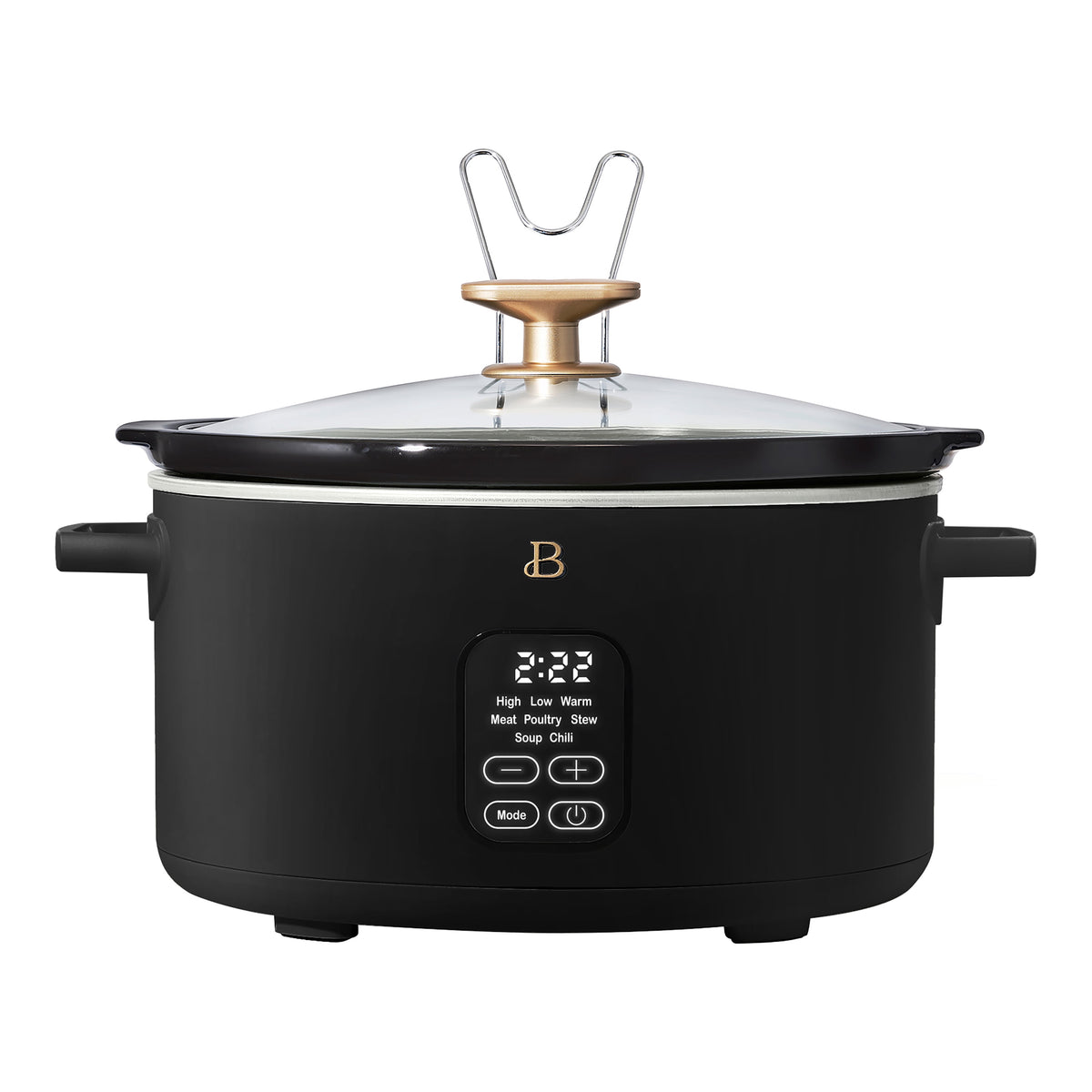Beautiful 6 Qt Programmable Slow Cooker, White Icing by Drew Barrymore