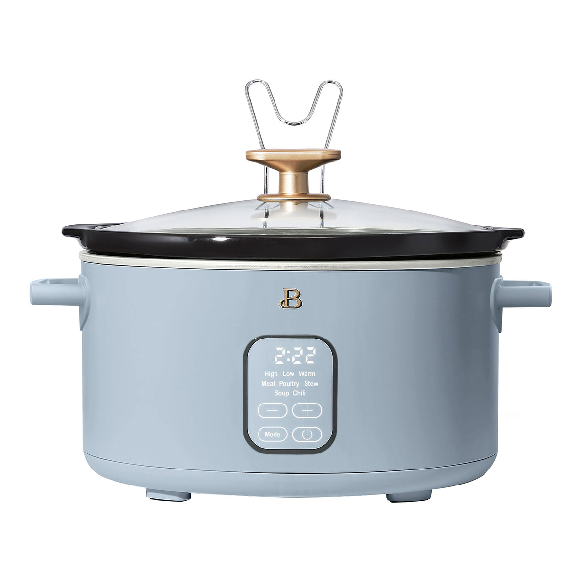 Beautiful 6 Qt Programmable Slow Cooker, White Icing by Drew Barrymore