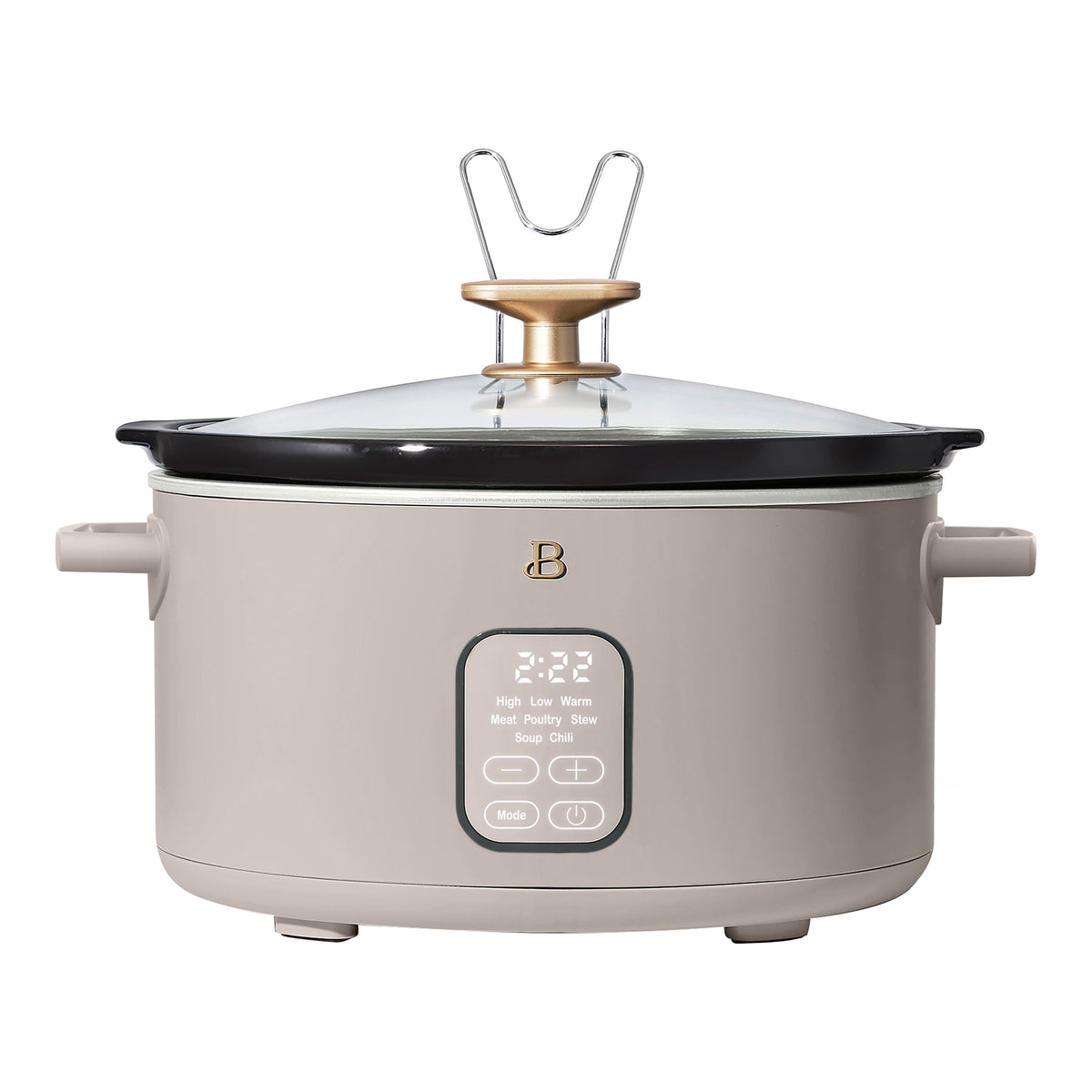 Beautiful 6 Qt Programmable Slow Cooker, White Icing by Drew Barrymore