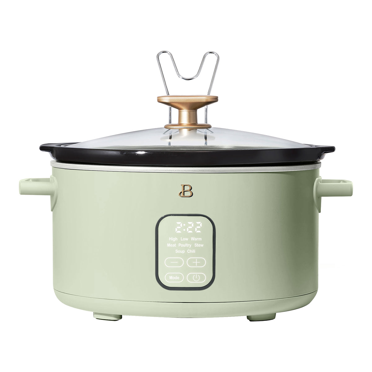 Beautiful 6 Qt Programmable Slow Cooker, Sage Green by Drew Barrymore