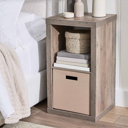 Better Homes & Gardens 2 Cube Storage Organizer, Light Honey