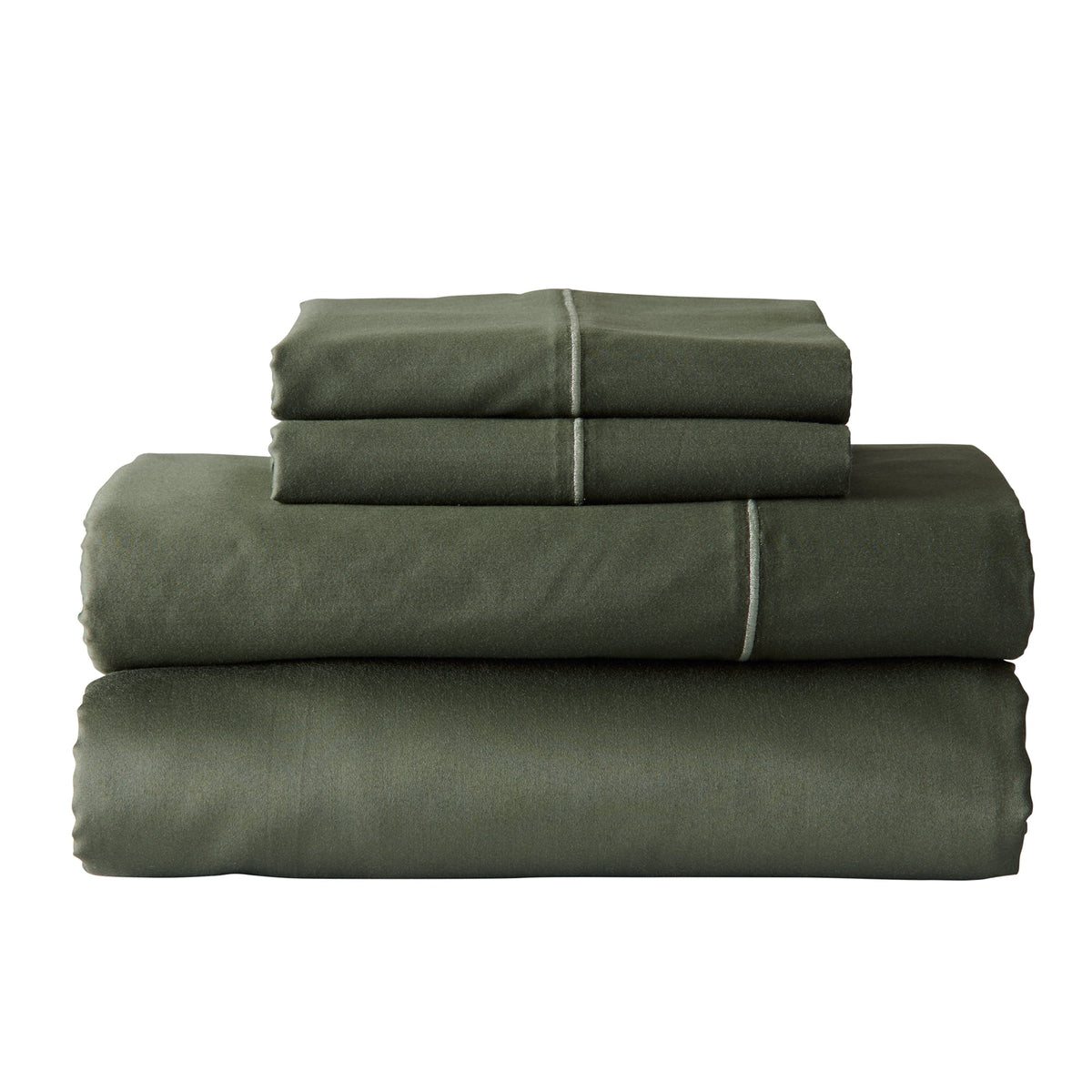 Better Homes & Gardens 4-Piece 300 Thread Count Lysia Floral Green River Cotton Sateen Bed Sheet Set, Queen