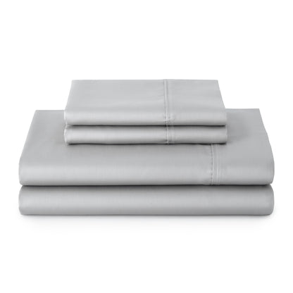 Better Homes & Gardens 4-Piece 300 Thread Count Lysia Floral Green River Cotton Sateen Bed Sheet Set, Queen