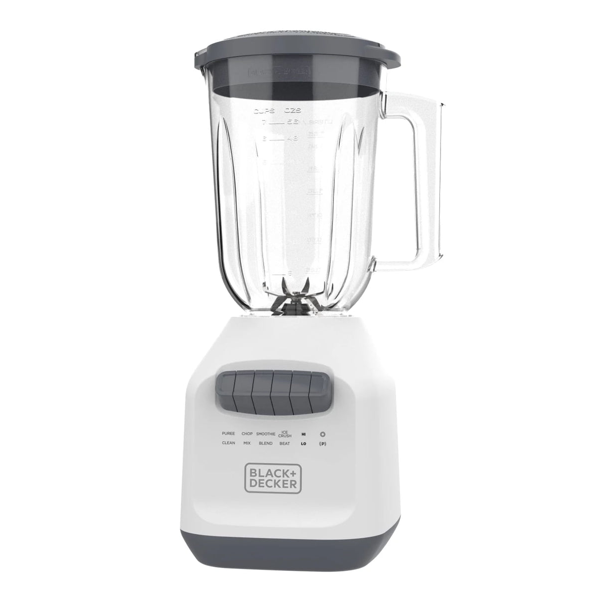 BLACK+DECKER Ice Crush Blender, 56 oz Plastic Jar, 700W, 6-Tip Blade, 8 Speeds + Pulse