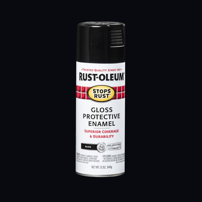 (6 pack) Orange, Rust-Oleum Stops Rust Protective Enamel Gloss Spray Paint-214084, 12 oz