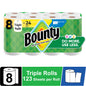 Bounty Paper Towels Select-A-Size White, 10 Triple Rolls, 123 Sheets Per Roll