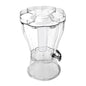Buddeez 3.5 Gallon Break-Resistant Tritan Beverage Dispenser with Removable Ice-Cone and Party Top Lid that Holds Cups, Sweeteners, Garnishes and More