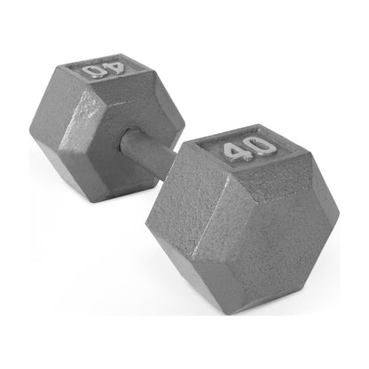 CAP Barbell 50lb Cast Iron Hex Dumbbell, Single