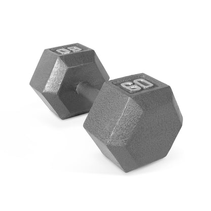 CAP Barbell 50lb Cast Iron Hex Dumbbell, Single