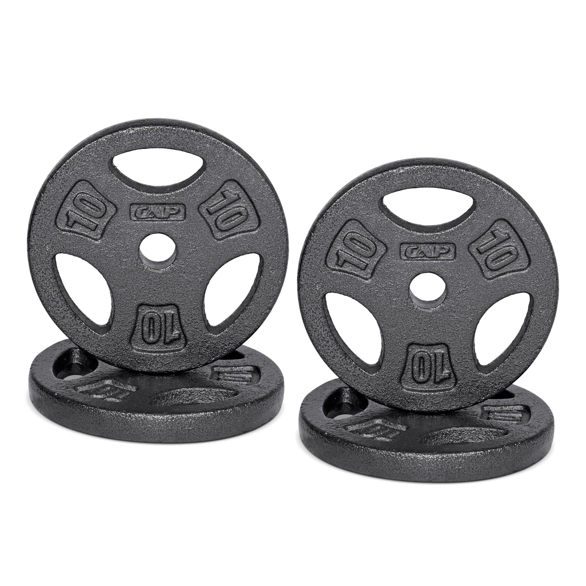 CAP Barbell Standard 7.5lb BLACK Plate Pack B (x4)