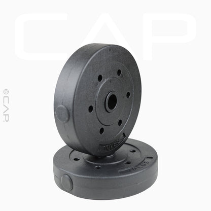 CAP Barbell Standard Vinyl Weight Plate Set, 50 lb (25 lb x 2)