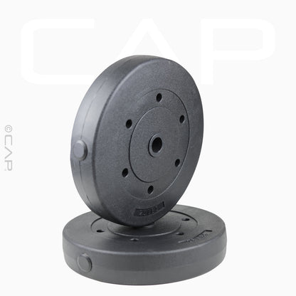 CAP Barbell Standard Vinyl Weight Plate Set, 50 lb (25 lb x 2)
