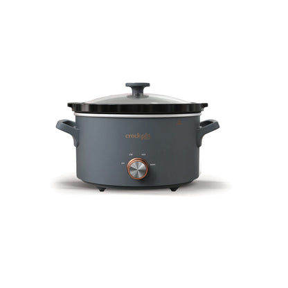 Crock-Pot Manual 4-Quart Slow Cooker, Mussel Gray