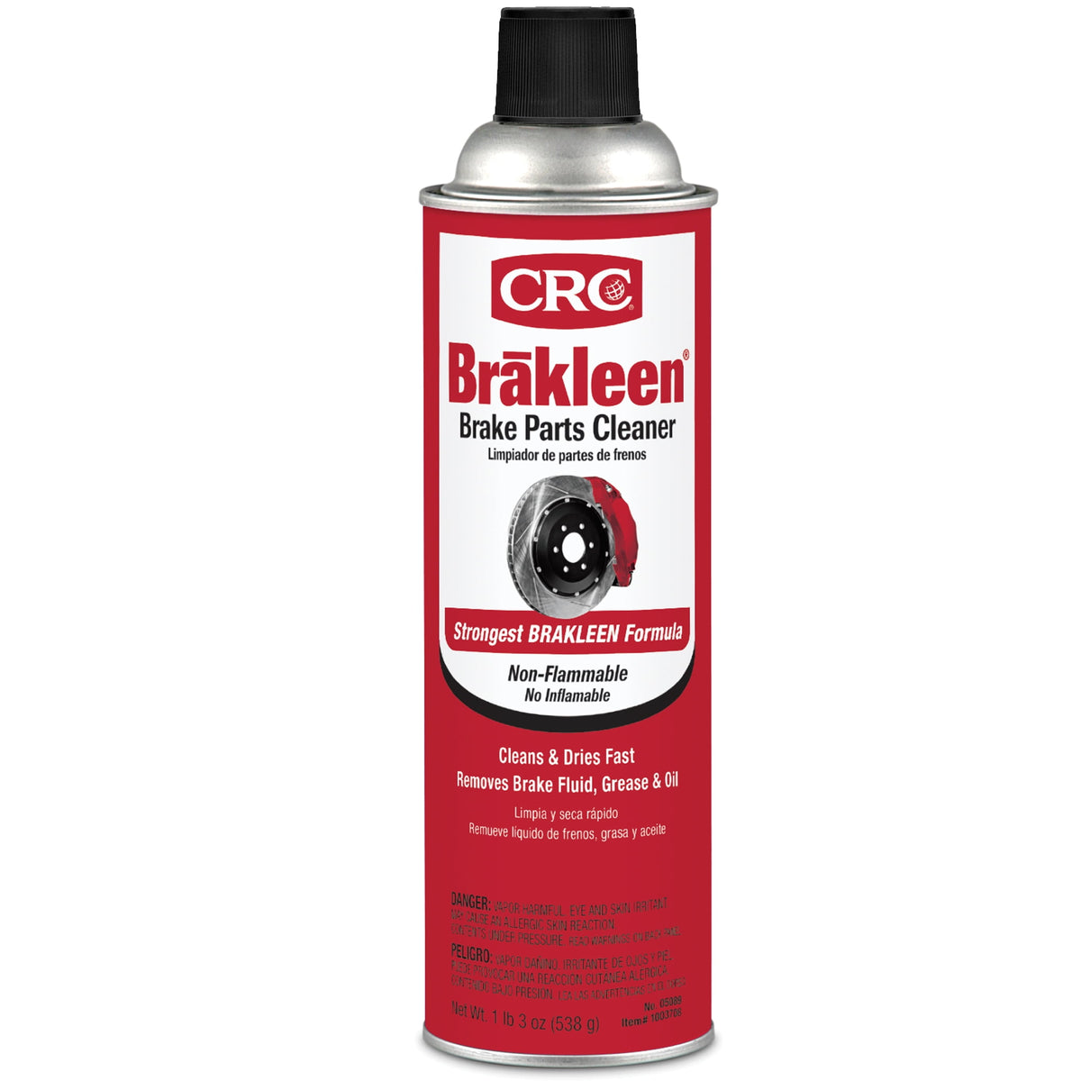 (6 pack) CRC 05089 Brakleen Non-Flammable Brake Parts Cleaner - 19 oz. - Ideal for Cars, Trucks, & Motorcycles - Safe for All Brake Parts