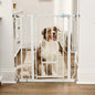 Carlson Extra Tall Walk-Through Pet Gate, Platinum, 36" H x 29"-36.5" L, with 4-inch Extension, Includes Pressure and Wall Mount Kits