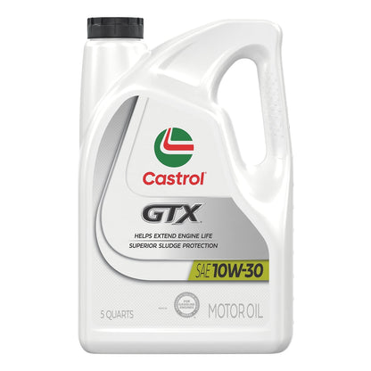 (2 pack) Castrol GTX 10W-30 Conventional Motor Oil, 5 Quarts