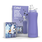 Cirkul 32oz Chameleon Stainless Steel Starter Kit with Chameleon Cirkul Lid 2.0 and 2 Flavor Cartridges (Blackberry Blueberry & Berry Blue Punch)
