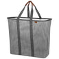 (2 pack) CleverMade Collapsible Fabric Laundry Hamper LUXE, Gray, Adult