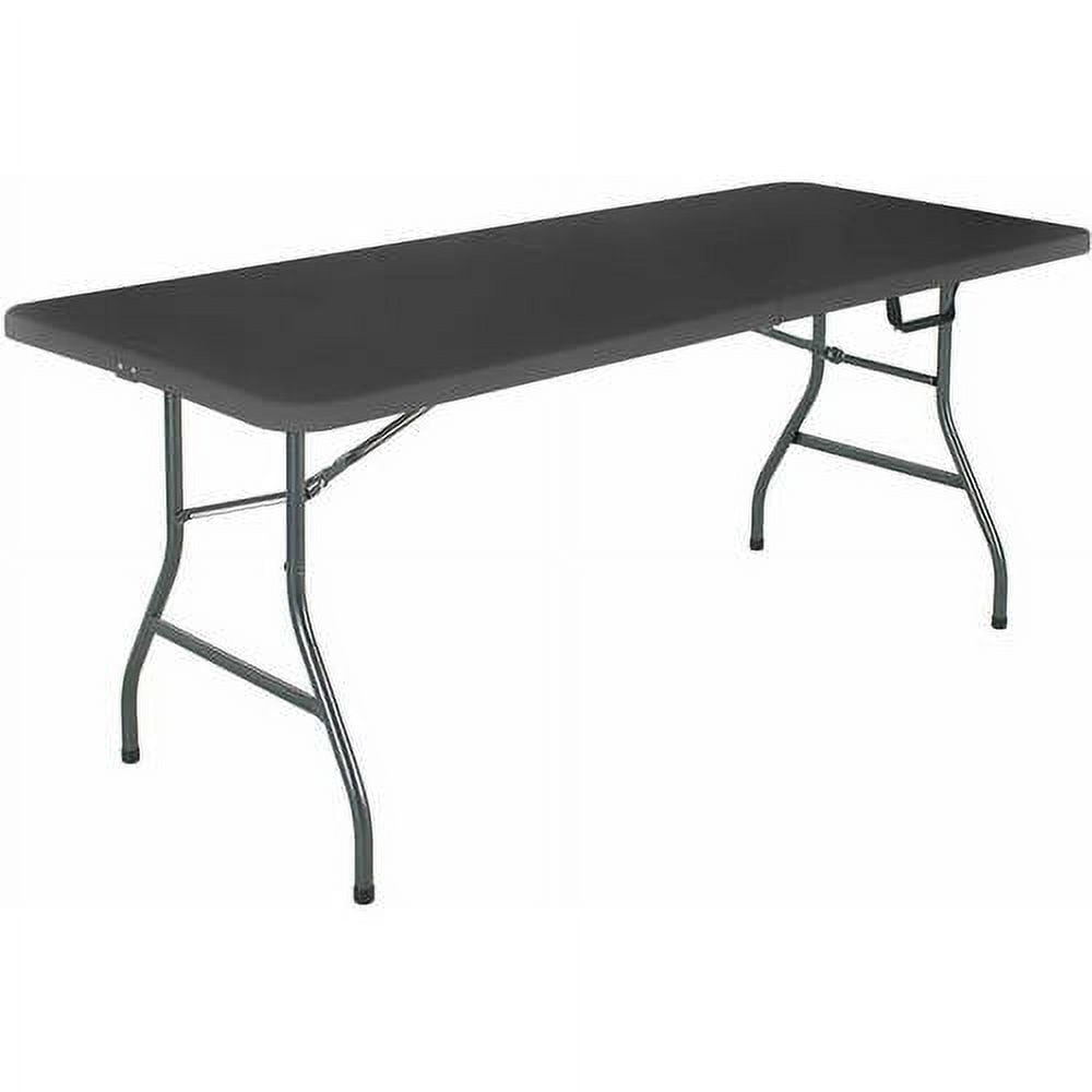 Cosco 6 Foot Premium Folding Table, Black