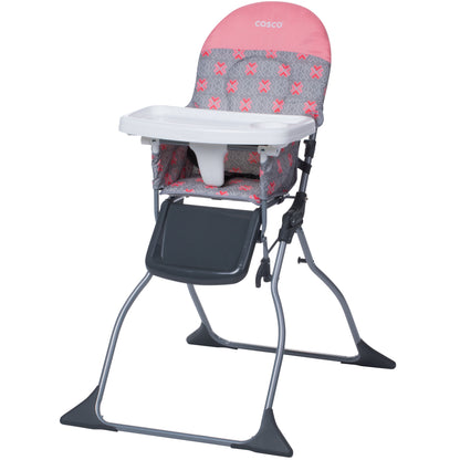 Cosco Kids Simple Fold Baby High Chair, Portable Feeding Chair, Black