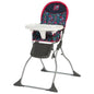 Cosco Kids Simple Fold Baby High Chair, Portable Feeding Chair, Black