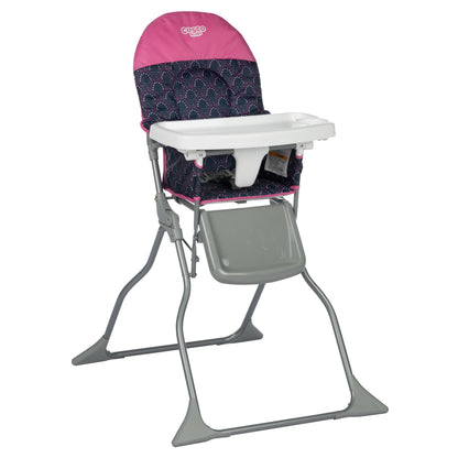 Cosco Kids Simple Fold Baby High Chair, Portable Feeding Chair, Black