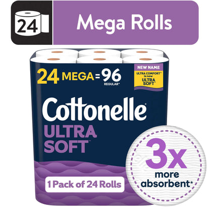 Cottonelle Ultra Soft Toilet Paper, 36 Mega Rolls