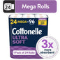 Cottonelle Ultra Soft Toilet Paper, 36 Mega Rolls