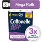 Cottonelle Ultra Soft Toilet Paper, 36 Mega Rolls