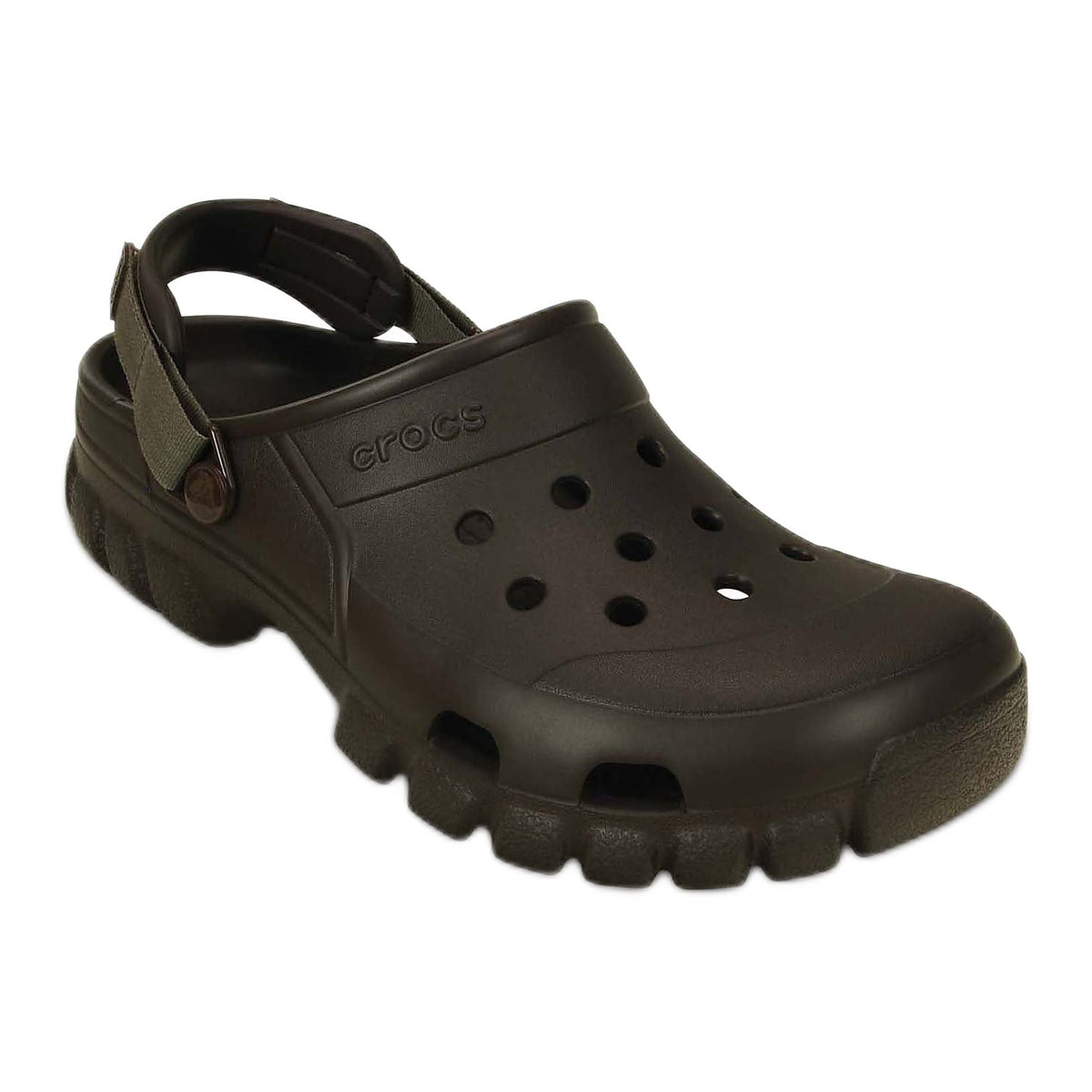 Crocs Adult Offroad Adjustable Sport Clogs, Smoke/Charcoal, W12/M10