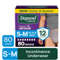 Depend Night Defense Incontinence Underwear for Men, Adult Diapers, S/M (26 Count)