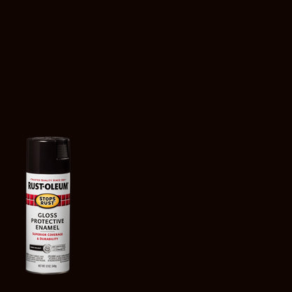 (6 pack) Orange, Rust-Oleum Stops Rust Protective Enamel Gloss Spray Paint-214084, 12 oz