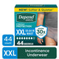 Depend Fresh Protection Incontinence Underwear for Men, Adult Diapers, XXL (44 Count)